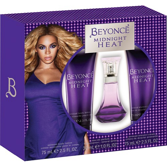 Beyoncé Midnight Heat parfumovaná voda 30 ml + telové mlieko 75 ml + sprchový gél 75 ml, darčeková sada