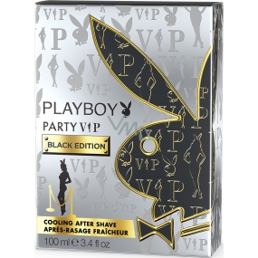 Playboy Vip Black Edition for Him voda po holení 100 ml