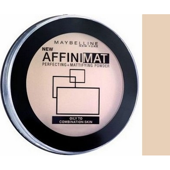 Maybelline Affinimat Perfecting & Mattifying Powder púder 20 Nude Beige 16 g