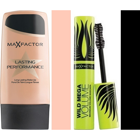 Max Factor Lasting Perfomance make-up 101 Ivory Beige 35 ml + Wild Mega Volume riasenka čierna 11 ml