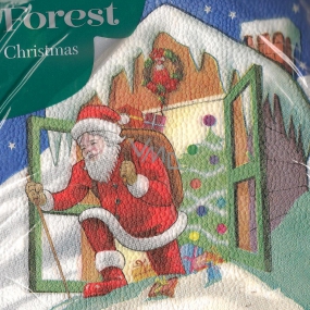 Forest Papierové obrúsky 1 vrstvové 33 x 33 cm 20 kusov Vianočný Dedo mráz