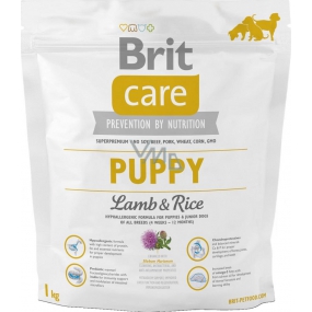 Brit Care Junior Jahňacie + ryža superprémiové krmivo pre šteňatá, malé a stredné plemená 1 kg