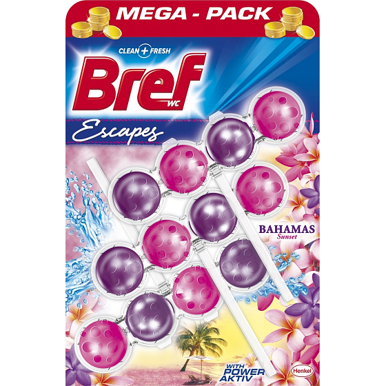 Bref Escapes Power Aktiv Bahamas Sunset WC blok 3 x 50 g
