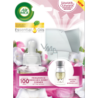Air Wick Smooth Satin & Moon Lily - Jemný satén a mesačné ľalie elektrický osviežovač vzduchu komplet 19 ml