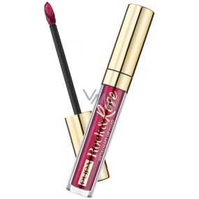 Pupa Rock & Rose Metal Matt Lip Fluid tekutá metalická rúž mat 002 True Ruby 3 ml