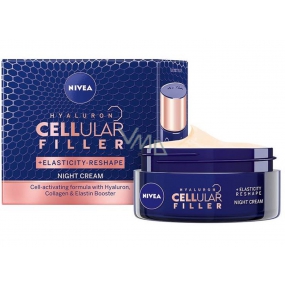 Nivea Hyaluron Cellular Filler remodelačný nočný krém aktivuje pleťové bunky 50 ml