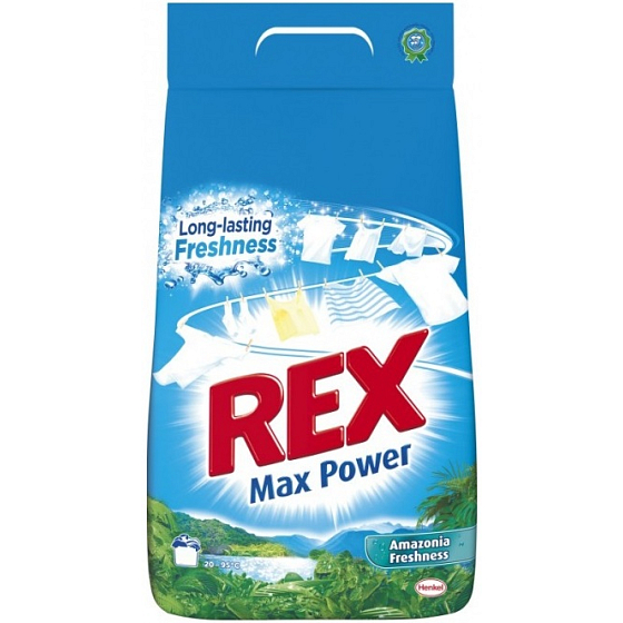Rex Max Power Amazonia Freshness prací prášok na biele aj farebné prádlo 18 dávok 1,17 kg