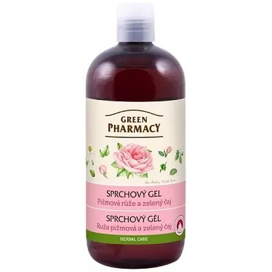 Sprchový gél Green Pharmacy Musk Rose and Green Tea 500 ml