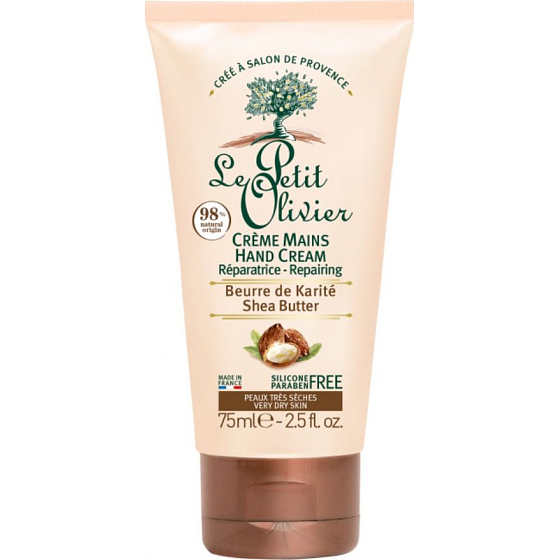 Le Petit Olivier Bambucké maslo regeneračný krém na ruky 75 ml