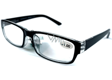 Berkeley dioptrické okuliare na čítanie +1,0 plastové čierne 1 kus MC2062