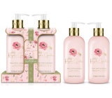 Baylis & Harding Rose, Poppy and Vanilla krém na ruky 50 ml + soľ do kúpeľa na ruky 70 g + pilník na nechty, kozmetická sada pre ženy