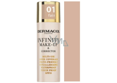 Dermacol Infinity Viacúčelový make-up a korektor 01 Fair 20 g