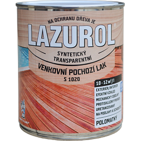 Lazurol s1020 pochozí lak na drevo polomat, bezfarebný, 750 ml