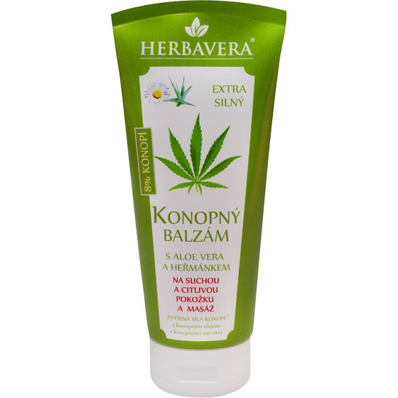 Herbavera Konopný balzám s aloe vera, 200 ml