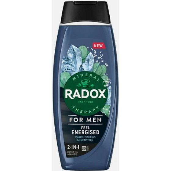 Radox Men Feel Energized 2v1 sprchový gel a šampon pre mužov 450 ml
