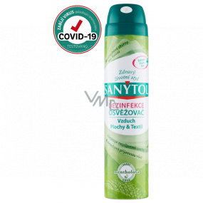 SANYTOL Mentol čistí vzduch a dezinfikuje všetky povrchy a textil 300 ml