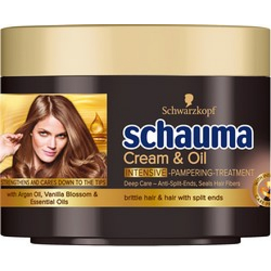 Schauma Cream & Oil intenzívna starajúca vlasová maska 200 ml