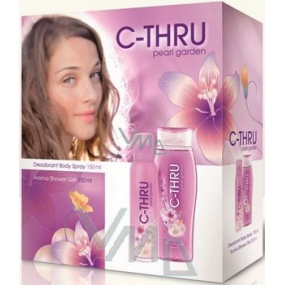 C-Thru Pearl Garden sprchový gél 250 ml + dezodorant sprej 150 ml, kozmetická sada