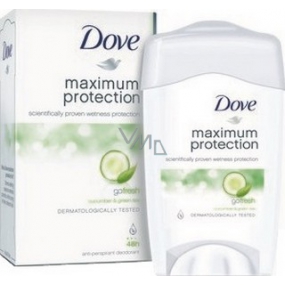 Dove Maximum Protection Uhorka & Zelený čaj antiperspirant dezodorant stick pre ženy 45 ml