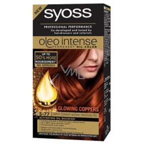 Syoss Oleo Intense Color farba na vlasy bez amoniaku 5-77 Žiarivý červený gaštan