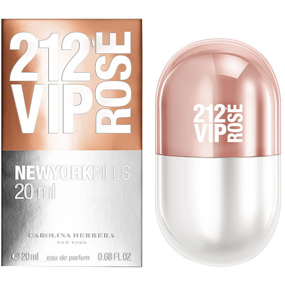 Carolina Herrera 212 VIP Rosé New York Pills toaletná voda pre ženy 20 ml