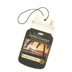 Yankee Candle Black Coconut - Čierny kokos Classic vonná visačka do auta papierová 12 g