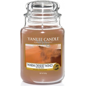Yankee Candle Warm Desert Wind - Teplý púštne vietor vonná sviečka Classic veľká sklo 623 g