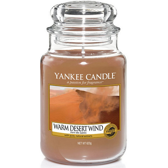 Yankee Candle Warm Desert Wind - Teplý púštne vietor vonná sviečka Classic veľká sklo 623 g