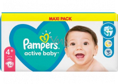 Pampers Active Baby 4+ Maxi Plus 10-15 kg plienkové nohavičky 54 ks