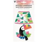 Lampička na stenu samolepiaca svietiaca LED tukan 19 cm