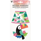 Lampička na stenu samolepiace svietiace LED tukan 19 cm