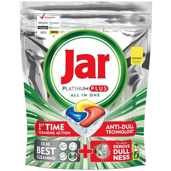Jar Platinum Plus All in One Lemon kapsule do umývačky riadu 30 kusov