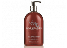 Baylis & Harding Men Čierne korenie a Ženšen tekuté mydlo na ruky dávkovač 500 ml