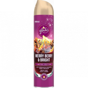 Glade Merry Berry & Bright s vôňou merlotu, lesných plodov a korenín osviežovač vzduchu sprej 300 ml