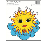 Okenná fólia bez lepidla slnko na oblaku 20 x 20 cm