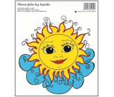 Okenná fólia bez lepidla slnko na oblaku 20 x 20 cm