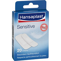 Hansaplast Sensitive náplasť, 20 ks