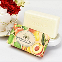 English Soap Mango & Peach prírodné parfumované toaletné mydlo s bambuckým maslom 190 g