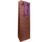 Ditipo Papierová darčeková taška na fľašu 12 x 9 x 39 cm EKO bordová