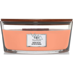 WoodWick Manuka Nectar - vonná sviečka Manuka Nectar s dreveným knôtom a skleneným viečkom 453 g