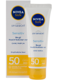 Nivea Sun UV Face Sensitive OF 50 opaľovací krém pre citlivú pleť 50 ml