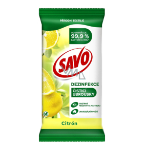 Savo Lemon dezinfekčné čistiace obrúsky 30 ks