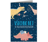 Nekupto Blahoželanie k narodeninám Dinosaury 115 x 170 mm