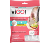 viGO! jednorázové mikrotenové rukavice 100 kusů