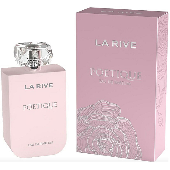 La Rive Poetique – parfémovaná voda pro ženy 90 ml, elegantní flakon s růžovým akcentem