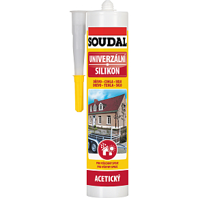 Soudal univerzálny silikon, čierny, 280 ml