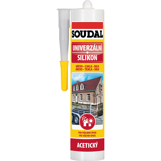 Soudal univerzálny silikon, čierny, 280 ml