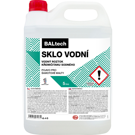 BALTECH vodné sklo, pre namiešanie šamotového lepiaceho malty, 5 l