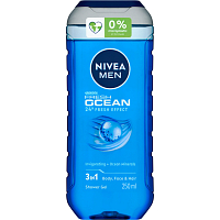 Nivea Men Fresh Ocean 3 v 1 Sprchový gél 250ml