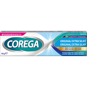 Corega extra silný, fixačný krém na zubné náhrady, 40 g